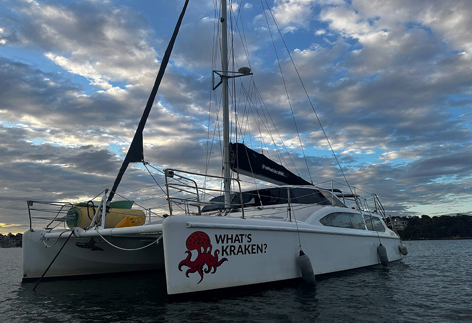WHATS KRAKEN 34' Seawind Catamaran New Year's Eve Charter
